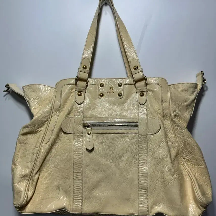 [BUNJANG] Fendi D/Joule Enamel Ivory Shoulder Bag / 펜디 드쥬루 에나멜 아이보리 숄더백