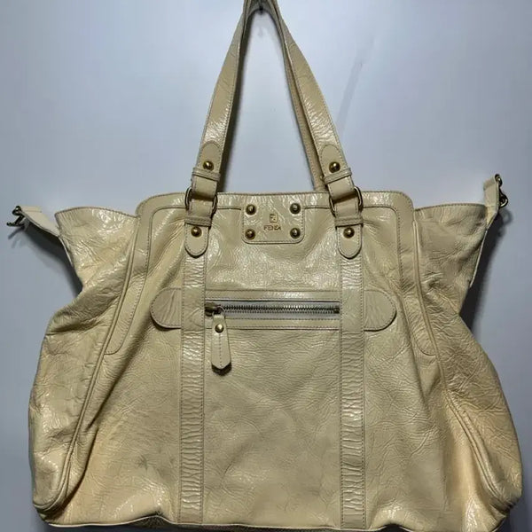 [BUNJANG] Fendi D/Joule Enamel Ivory Shoulder Bag / 펜디 드쥬루 에나멜 아이보리 숄더백