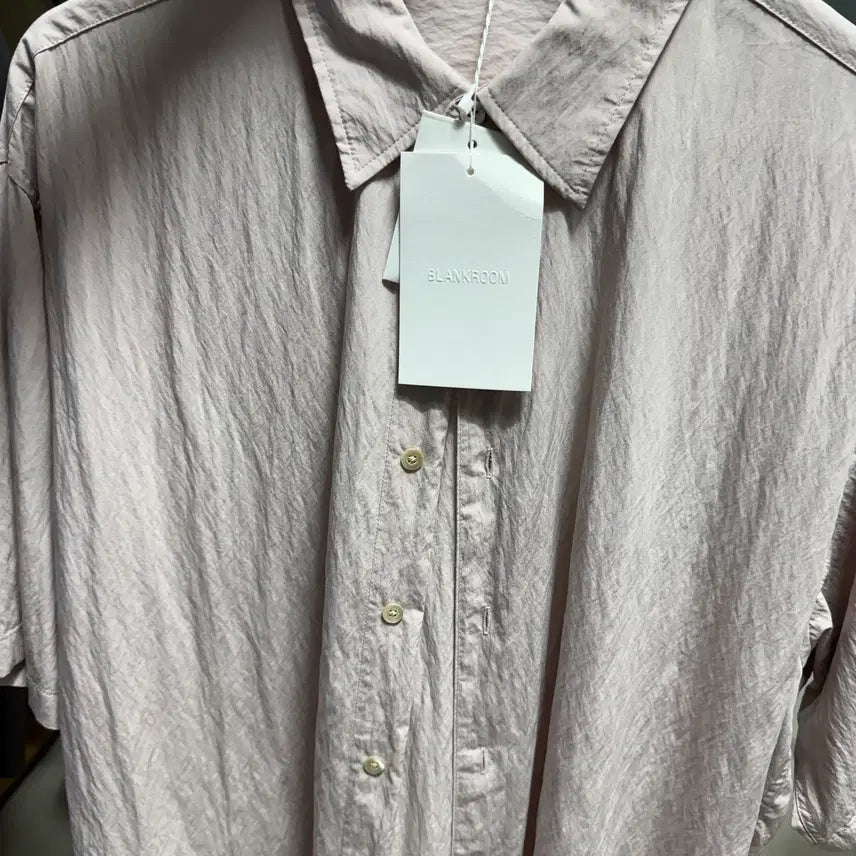 [BUNJANG] Blank Room Bridge Half Shirt Silver Pink / [2] 블랭크룸 - 브리지 하프셔츠 실버핑크 [새상품]