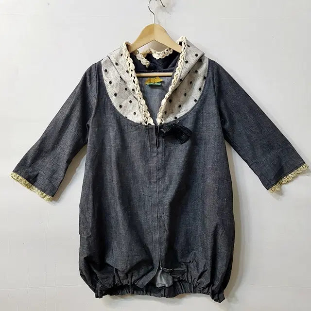 [BUNJANG] Acowa Denim Hooded Jacket / Acowa tee 데님 후드 자켓
