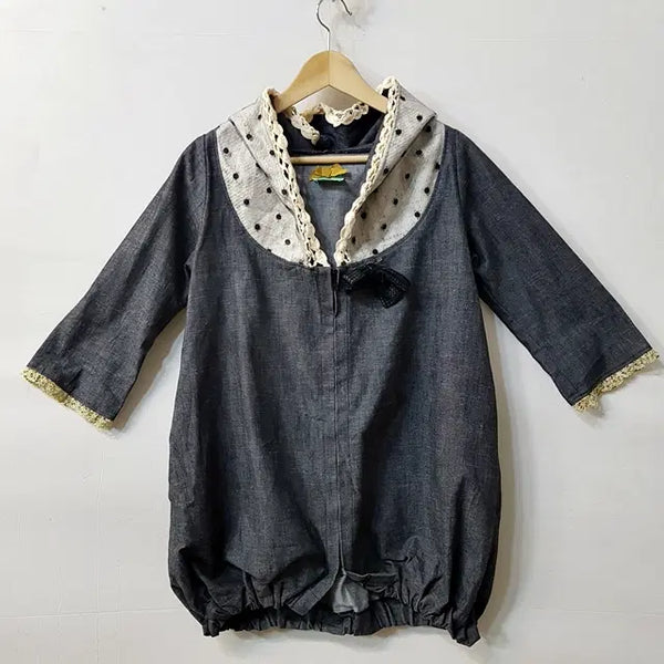 [BUNJANG] Acowa Denim Hooded Jacket / Acowa tee 데님 후드 자켓