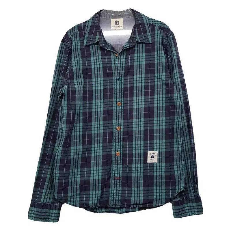 [BUNJANG] Beanpole Casual Check Shirt 95 / 빈폴 캐주얼 체크 셔츠 95