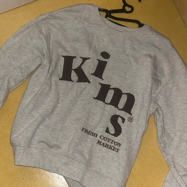 [BUNJANG] Kims Sweatshirt Oatmeal / 킴스 맨투맨 그레이