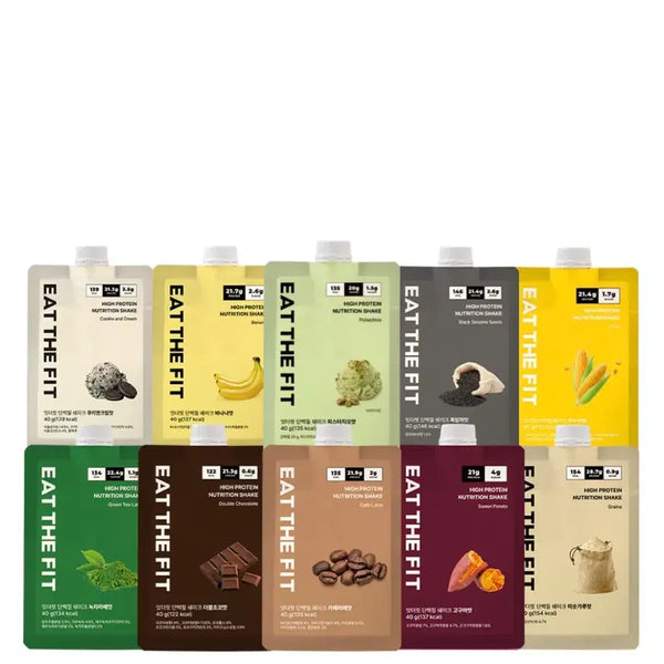 [BUNJANG] Eat The Fit Protein Shake Pouch (10-Pack) / 잇더핏 단백질쉐이크 파우치