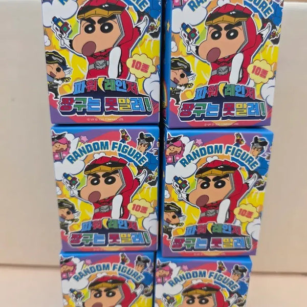 [BUNJANG] Crayon Shin-chan Power Rangers Random Figure (Sealed) / 짱구는 못말려 파워레인저 랜덤 피규어(미개봉)