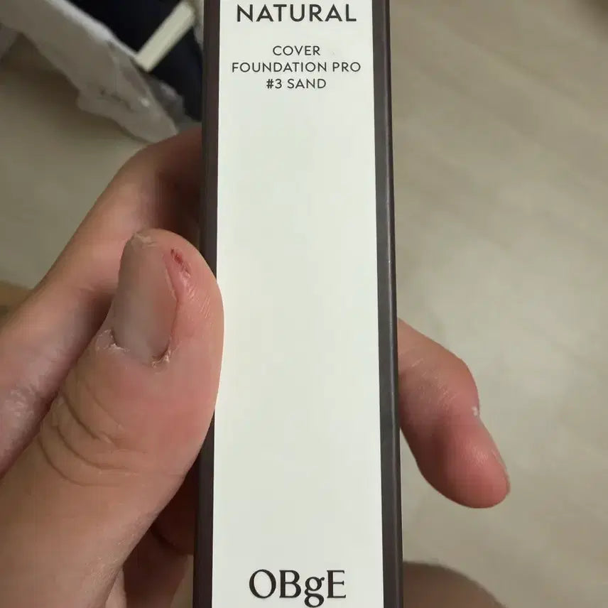 [BUNJANG] OBgE Natural Cover Foundation Pro - Shade 3 (Sand) / OBgE 내추럴 커버 파운데이션 프로 3호 샌드