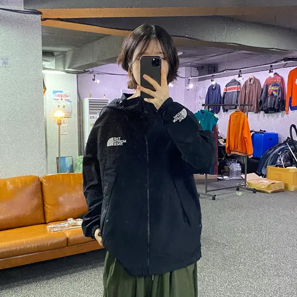 [BUNJANG] The North Face Nylon Hooded Anorak Black M / 노스페이스 나일론 후디드 블랙 아노락 B5621