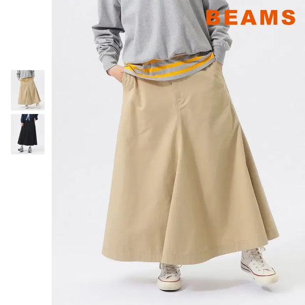 [BUNJANG] BEAMS BOY Cotton Twill Skirt / 빔즈 보이 치노스커트