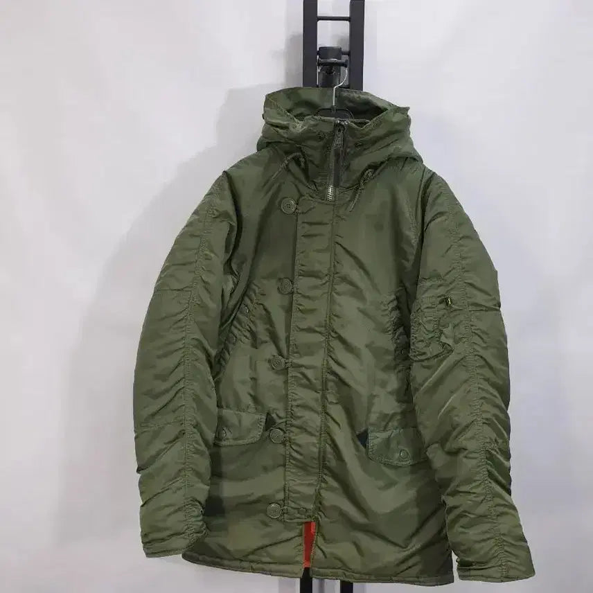[BUNJANG] Alpha Industries N3B Field Parka (Replica) - Khaki, Size S / 알파인더스트리 N3B 야상패딩 개파카 카키 s