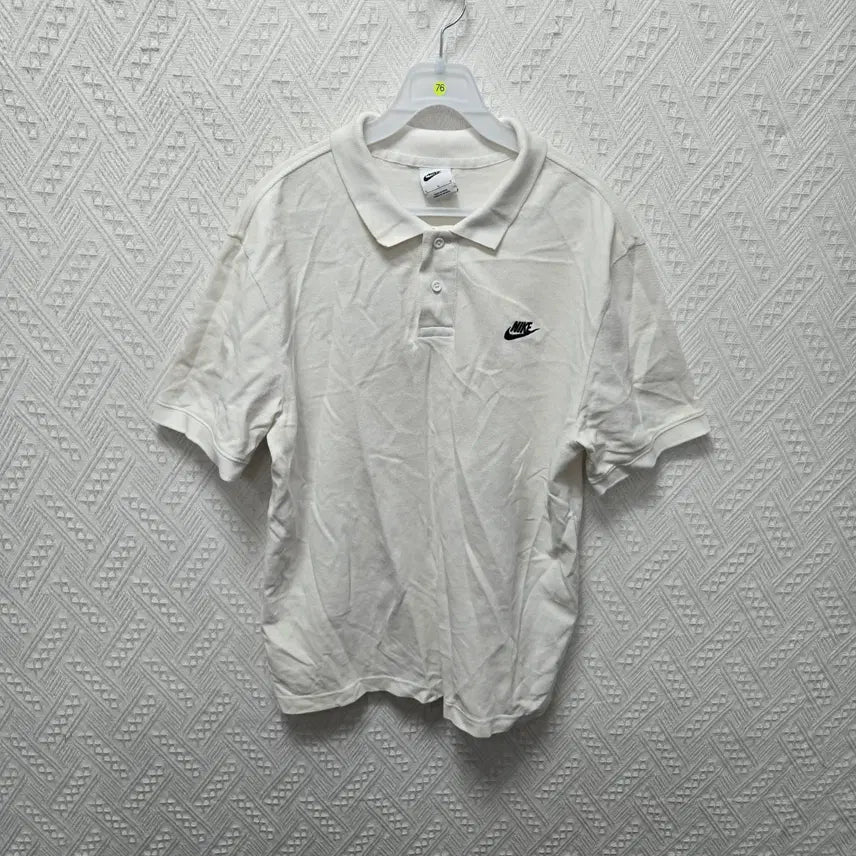 [BUNJANG] Nike Cotton Blend Short Sleeve Polo Shirt - Size L / 하76 나이키 반팔 카라티 L