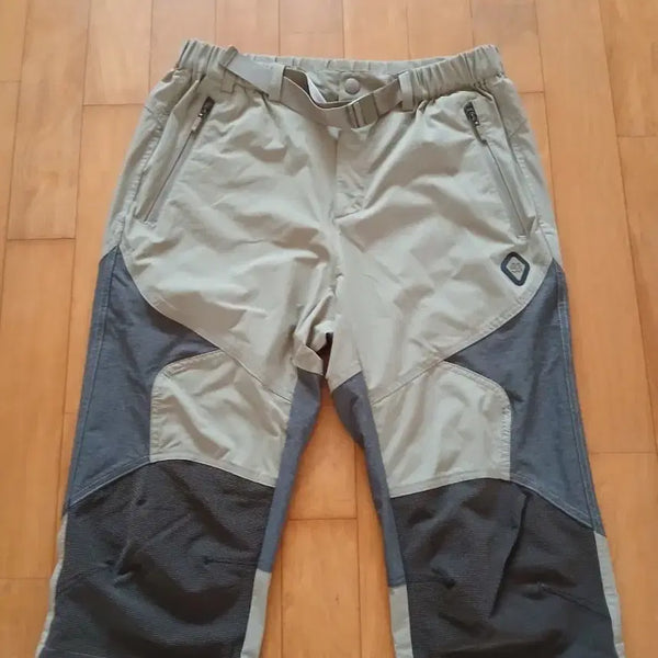 [BUNJANG] Kolon Sport Women's 7/10 Length Pants Beige/Black (Size 80) / 코오롱 스포츠 여성7부 팬츠 베이지 블랙 (80)