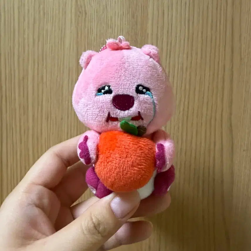 [BUNJANG] Zanmang Loopy Keychain Pink / 잔망루피 키링 핑크색