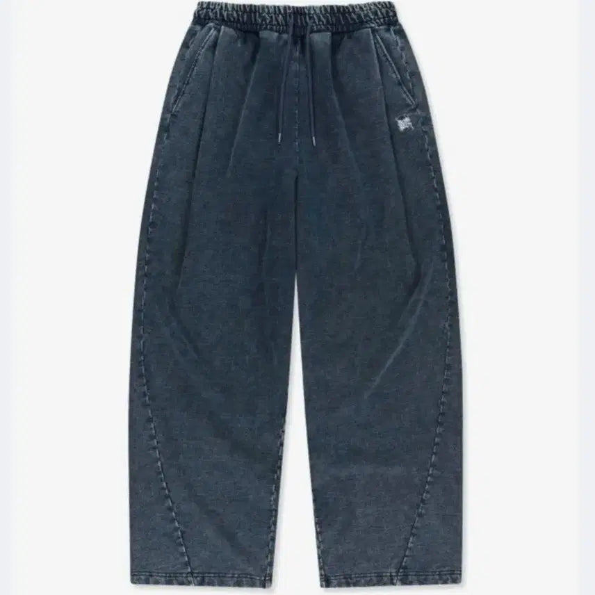 [BUNJANG] Brownbreath Two-Tuck Wide Denim Sweatpants / [S] 브라운브레스 투턱 와이드 데님 스웨트 팬츠