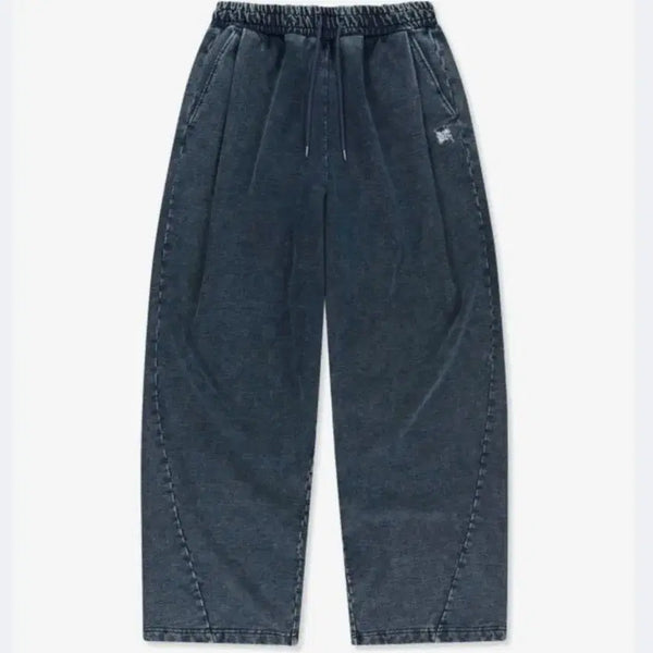 [BUNJANG] Brownbreath Two-Tuck Wide Denim Sweatpants / [S] 브라운브레스 투턱 와이드 데님 스웨트 팬츠