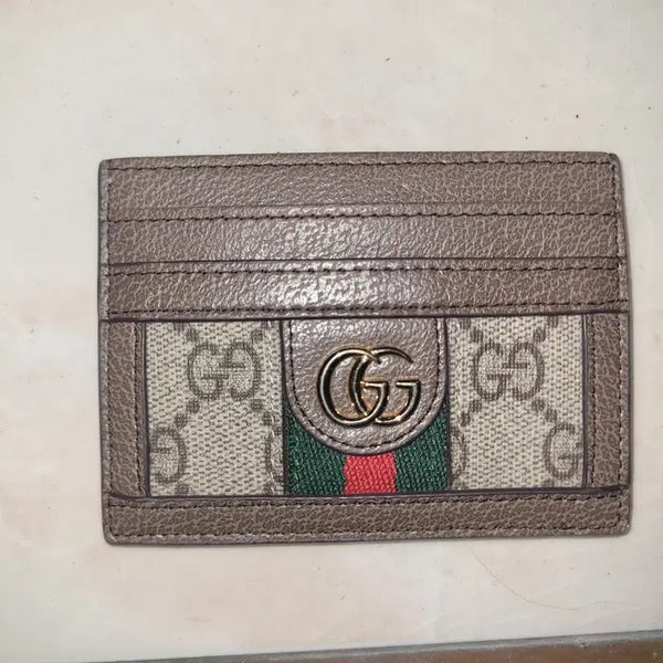 [BUNJANG] Gucci GG Supreme Canvas Card Holder / 구찌 카드지갑 GG 슈프림 캔버스