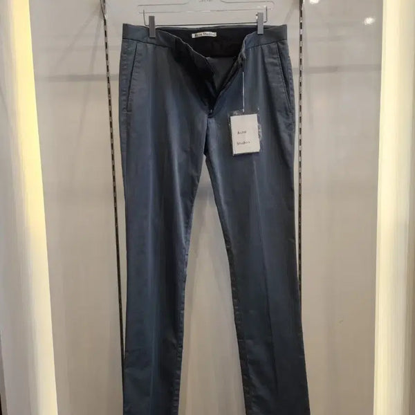 [BUNJANG] Acne Studios Men's Cotton Chino Pants Slacks - Blue Grey / 아크네 스튜디오 슬랙스(새상품)
