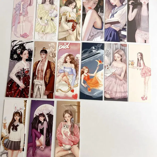 [BUNJANG] Vintage Aesthetic Bookmark Set / 칙갈피 (종이) 치유 온닝이 빈티지다꾸 감성다꾸