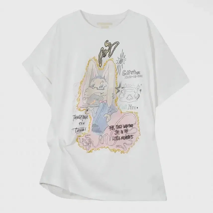 [BUNJANG] Type Service Rabbit Short Sleeve T-Shirt / 타입서비스 rabbit 반팔티