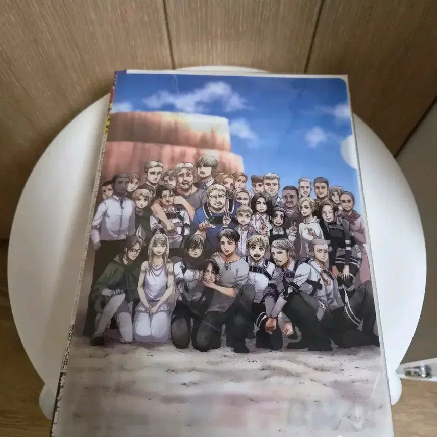 [BUNJANG] Attack on Titan Magazine A4 Clear File Special Benefit (Unsealed) / 진격의거인 잡지 A4 클리어 파일 특전 미개봉