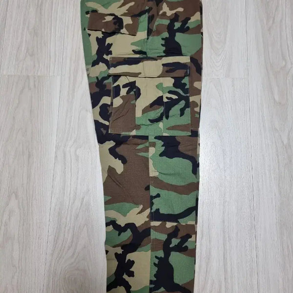 [BUNJANG] US Woodland Camo Pattern Combat Trousers Small Short / 미군 우드랜드 카모패턴 전투복 바지 스몰숏 판매합니다