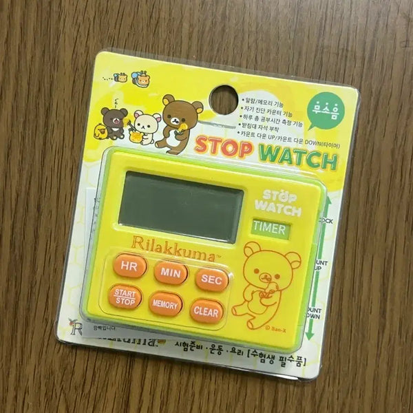 [BUNJANG] Rilakkuma Stopwatch Timer / (고전문구) 리락쿠마 스톱워치 타이머