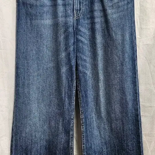 [BUNJANG] H&M High-Waisted Wide Leg Tapered Denim Jeans / H&M 하이웨이스트 와이드 진/테이퍼드 진 데님 팬츠