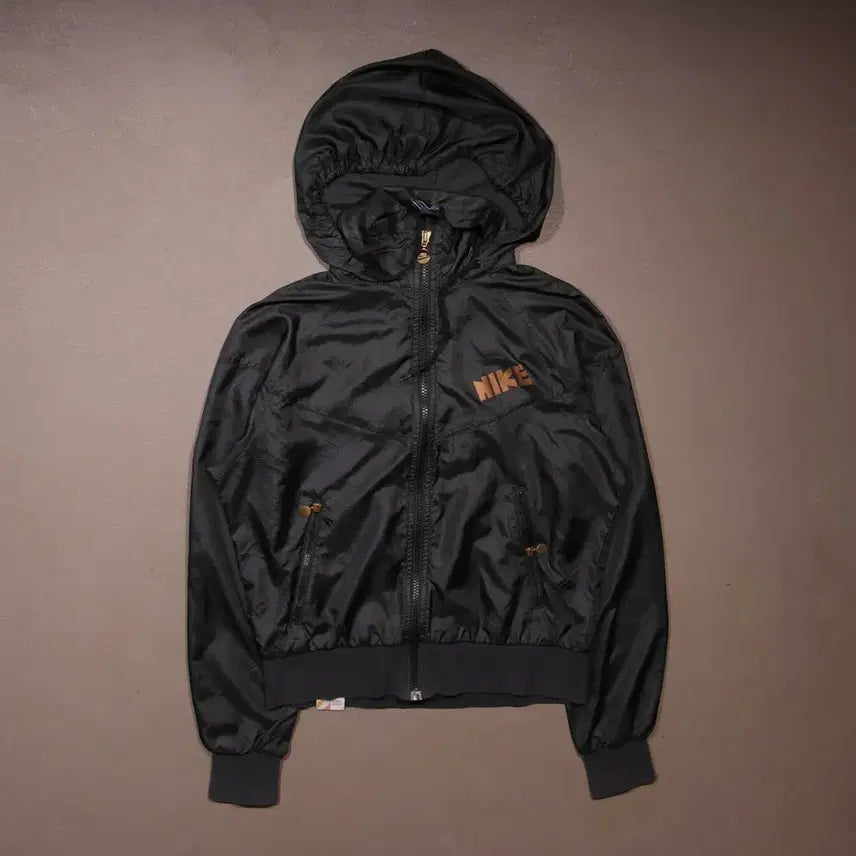 [BUNJANG] Nike Cropped Nylon Y2K Zip-Up Jacket / 나이키 크롭 나일론 Y2K 후드집업자켓 A869