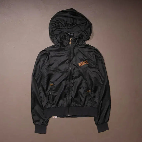 [BUNJANG] Nike Cropped Nylon Y2K Zip-Up Jacket / 나이키 크롭 나일론 Y2K 후드집업자켓 A869
