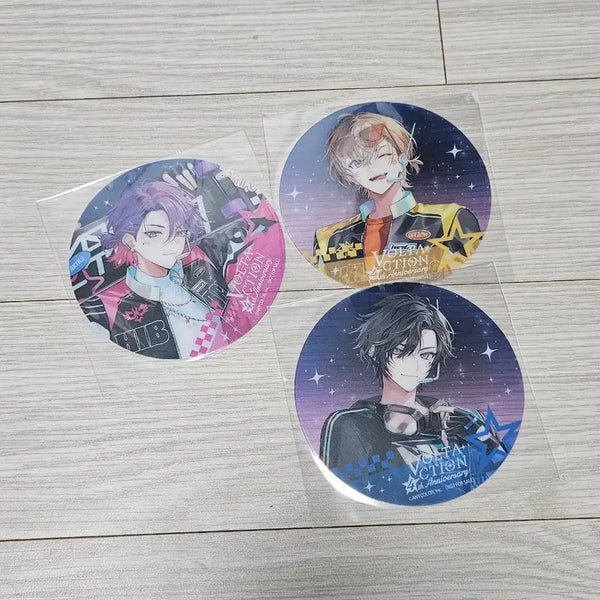 [BUNJANG] Voltaction Animate Exclusive Clear Coaster / VOLTACTION 볼텍션 4주년 애니메이트 특전 클리어 코스터 아키라 카나토 히바리