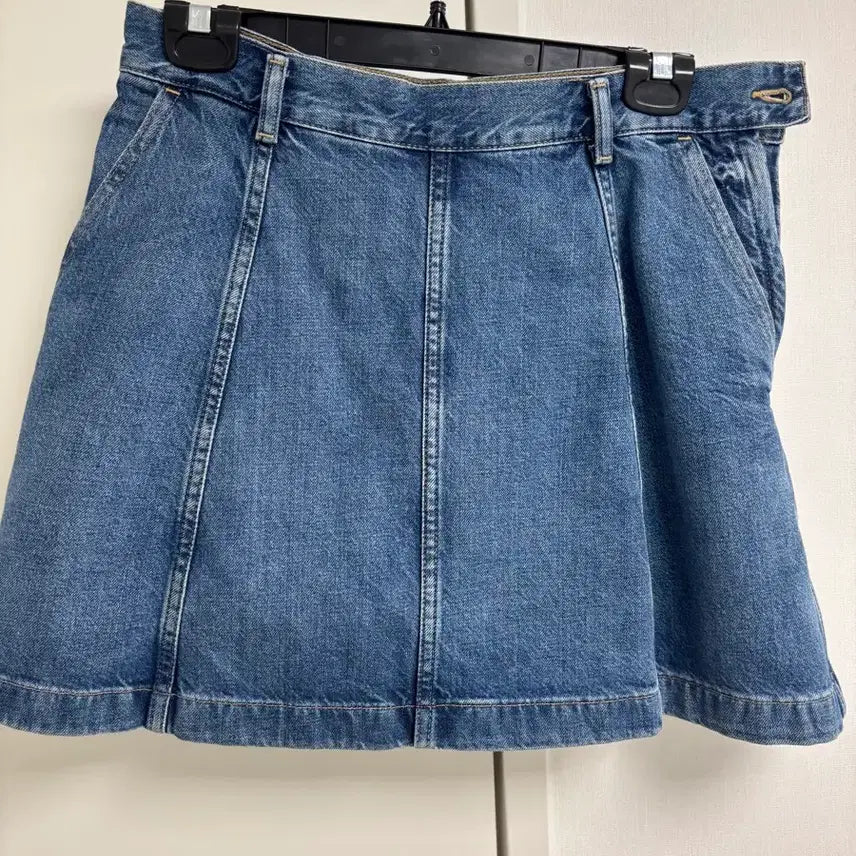 [BUNJANG] Polo Ralph Lauren Denim Panel A-Line Skirt Size 4 / 폴로랄프로렌 청 데님 패널 A라인 스커트 4사이즈