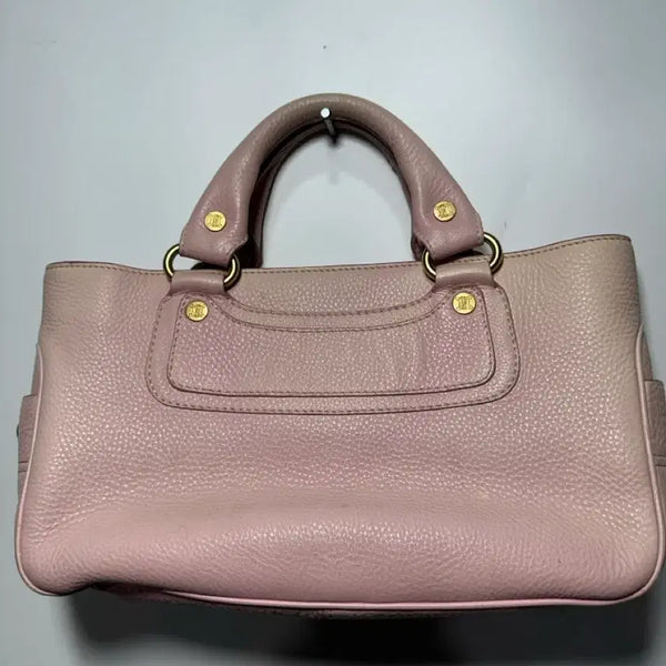 [BUNJANG] Celine Leather Boogie Bag Pink / 셀린느 레더 연핑크 부기백