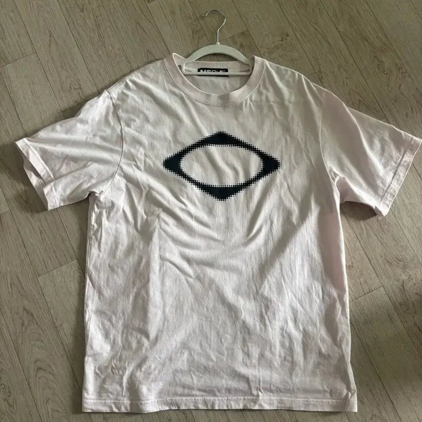 [BUNJANG] Mischief Rhombus Short Sleeve T-Shirt Light Pink L / 미스치프 롬버스 반팔 L