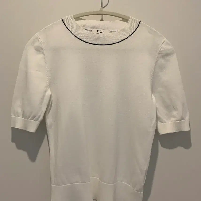 [BUNJANG] COS White Short Sleeve Knit XS / COS 화이트 반팔 니트 XS