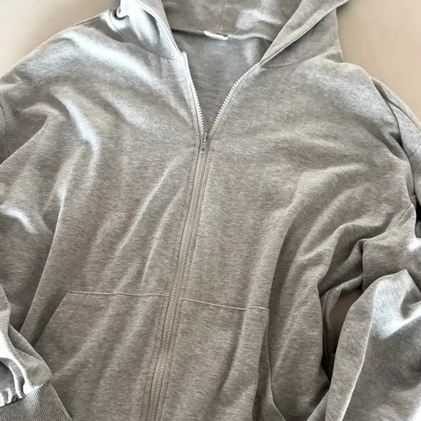 [BUNJANG] Basic Gray Hoodie Zip-Up / [후드집업] 무지 기본 후드집업 / 데일리 / 편하게 입기 좋아요