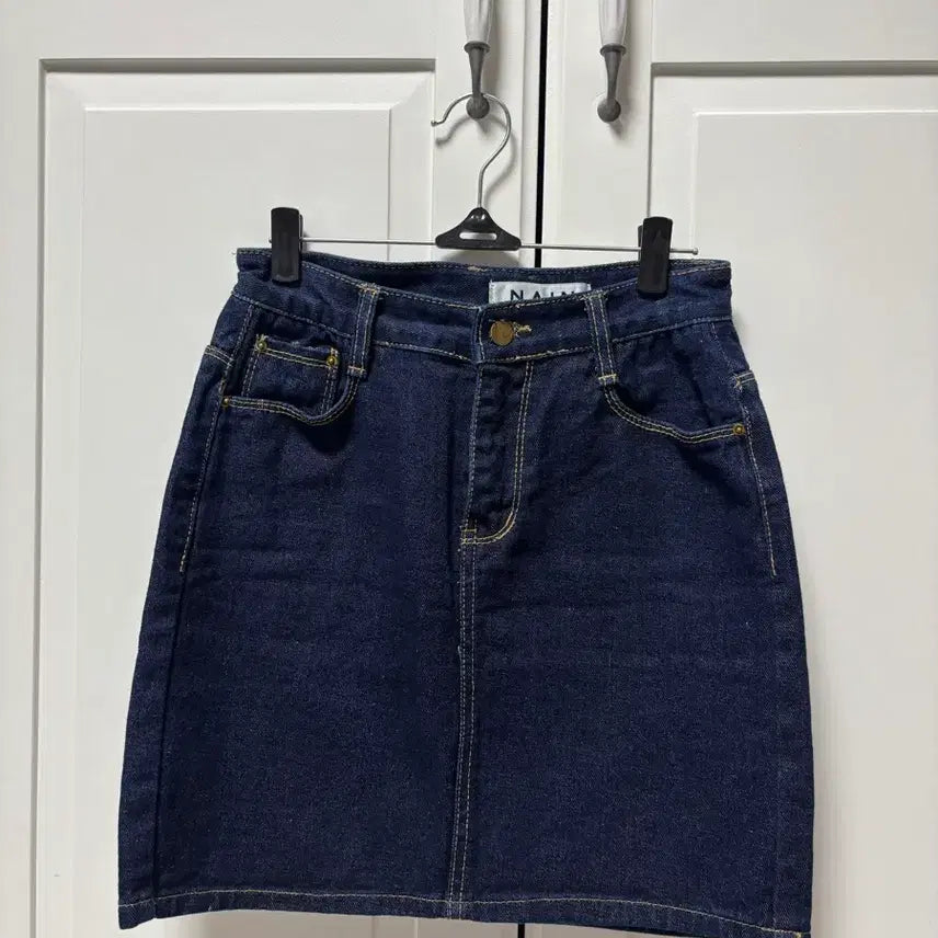 [BUNJANG] Navy Denim Skirt / 네이비 데님스커트 청치마