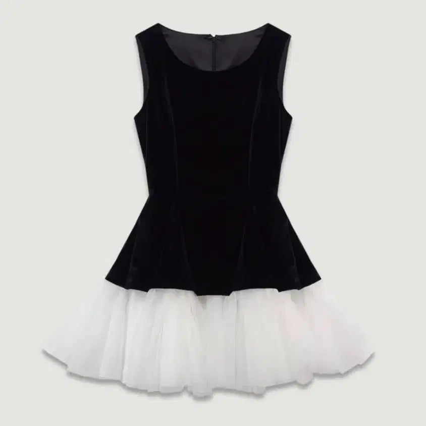 [BUNJANG] Thetis Princess Pearl Maxi Sheer Short Dress / 더티스 프린세스 펄 맥시 샤 숏 드레스 S