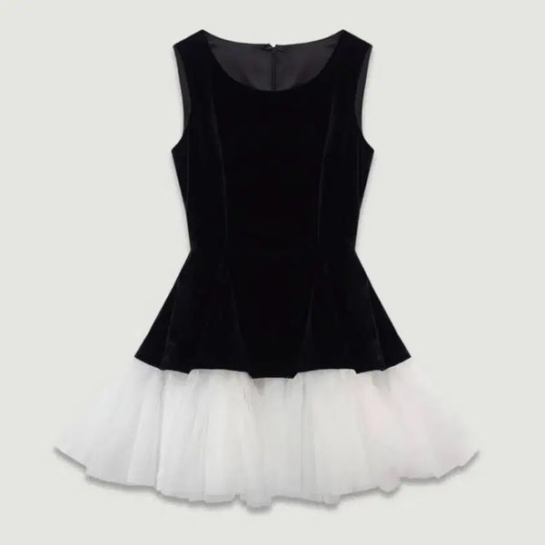 [BUNJANG] Thetis Princess Pearl Maxi Sheer Short Dress / 더티스 프린세스 펄 맥시 샤 숏 드레스 S