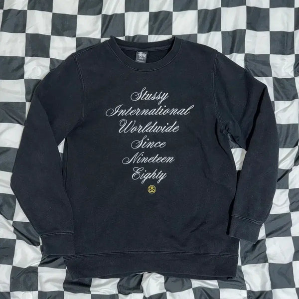 [BUNJANG] Stussy International Embroidered Sweatshirt L / 스투시 인터네셔널 자수 스웻셔츠 L