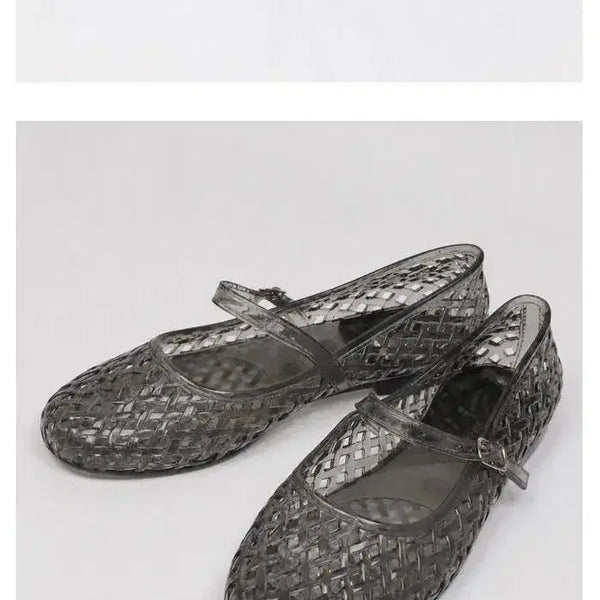 [BUNJANG] Mary Jane Jelly Shoes - Grey (Size 36 / 230mm) / (새상품) 메리제인 젤리슈즈 그레이 36 (230)