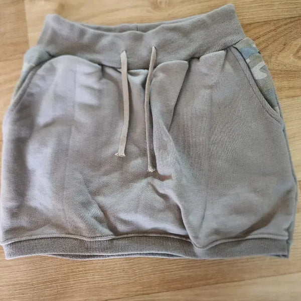 [BUNJANG] Camo Pattern Jersey Mini Skirt / 카모 패턴 져지 스커트