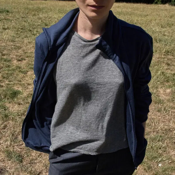 [BUNJANG] Mudule Neck Zip Night Top / [0/새상품]머듈 넥 집업 neck zip night