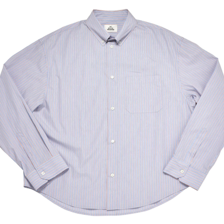 [BUNJANG] MJD Striped Shirt Blue / [M] mjd 스트라이프 셔츠 블루