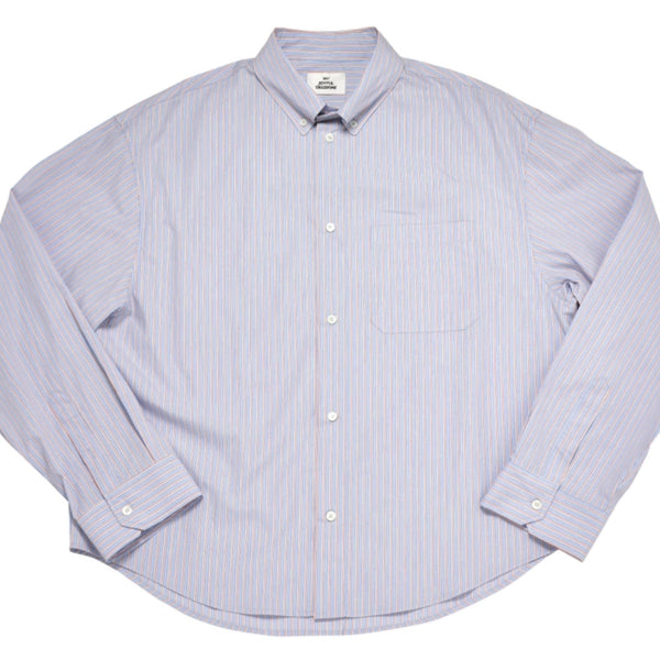 [BUNJANG] MJD Striped Shirt Blue / [M] mjd 스트라이프 셔츠 블루