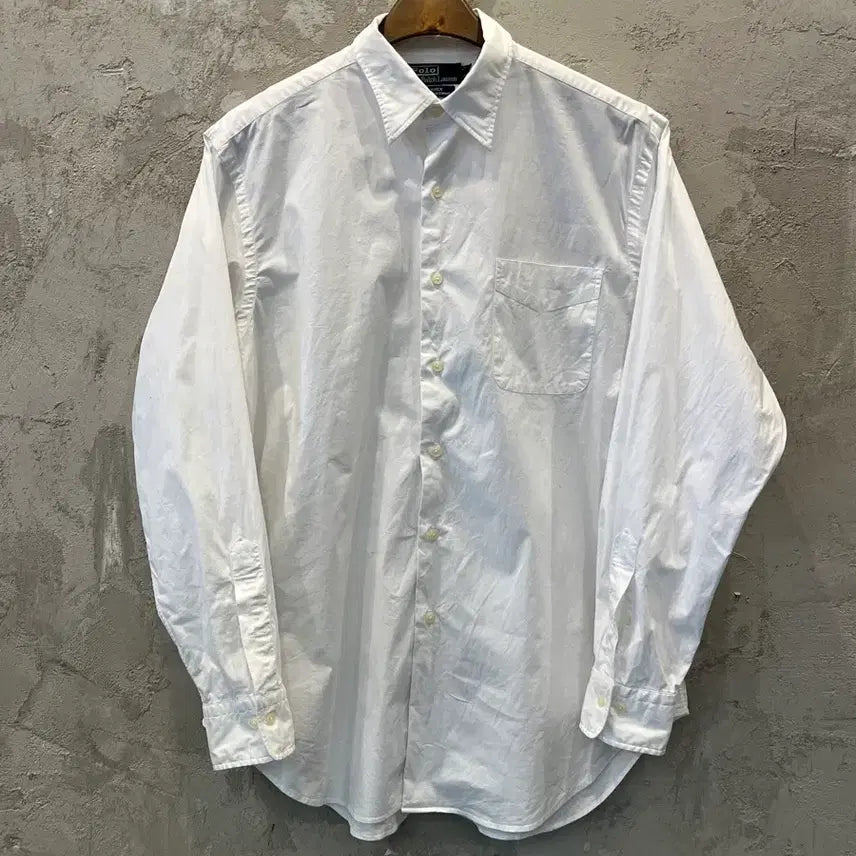 [BUNJANG] Polo Ralph Lauren White Pocket Shirt (Size L) / (L추천) 폴로 랄프로렌 포켓 셔츠