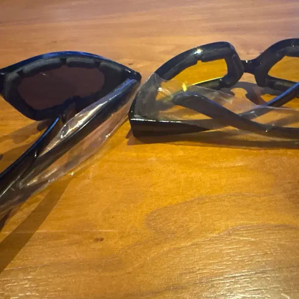 [BUNJANG] Sport Goggles Set of 2 (Black, Translucent) / 블랙, 반투명 스포츠 선글라그 고글 2개 세트 새제품