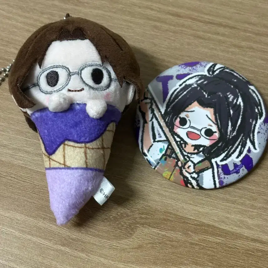 [BUNJANG] Attack on Titan Hange Zoe Plush Charm & Can Badge Set / 진격의 거인 한지 인형 캔뱃지