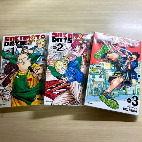 [BUNJANG] Sakameoto Days Manga Volumes 1-3 Bundle Set / 사카모토데이즈 만화책 1-3권 (일괄)