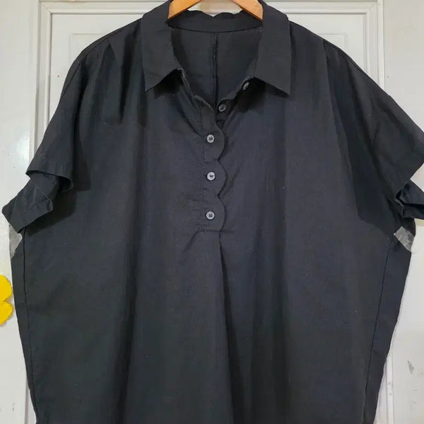 [BUNJANG] Linen Blouse / 여름 시원한 고급스러운 디자인이쁜  마. 린넨 블라우스 깨끗해요