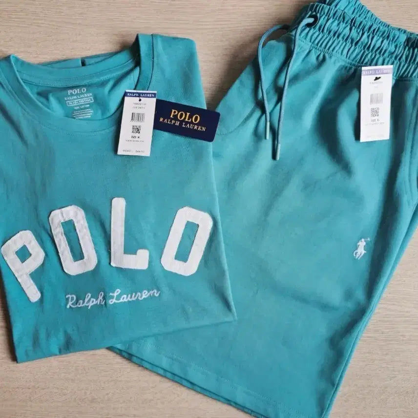 [BUNJANG] Polo Ralph Lauren T-Shirt and Shorts Set / 폴로 랄프로렌 반팔 세트 티셔츠 반바지 L/XL