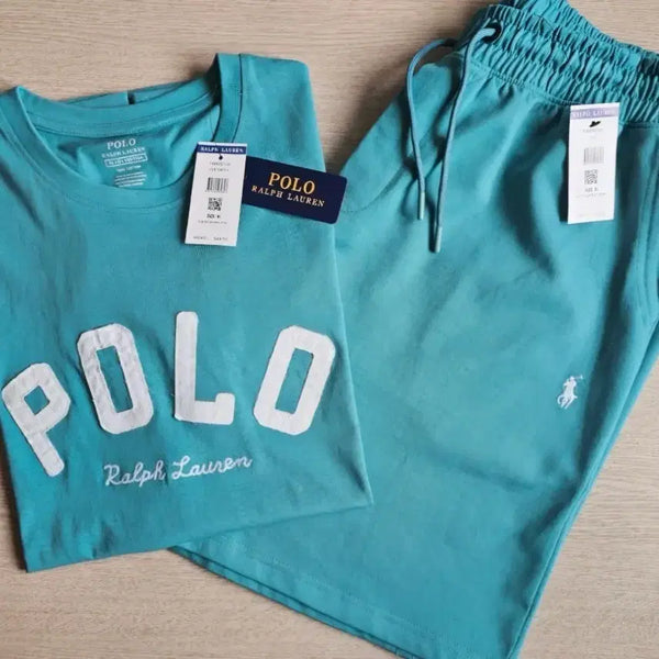 [BUNJANG] Polo Ralph Lauren T-Shirt and Shorts Set / 폴로 랄프로렌 반팔 세트 티셔츠 반바지 L/XL